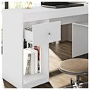 Ver imagem 4 de Mesa De Computador Com Porta E Gaveta Nilo Branco Fosco