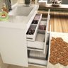 Conjunto para Banheiro Gabinete com Cuba e Espelheira 80cm Pietra Móveis Bosi - 3