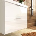 Ver imagem 3 de Conjunto para Banheiro Gabinete com Cuba e Espelheira 60cm Pietra Móveis Bosi