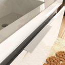 Ver imagem 5 de Conjunto para Banheiro Gabinete com Cuba e Espelheira 80cm Pietra Móveis Bosi