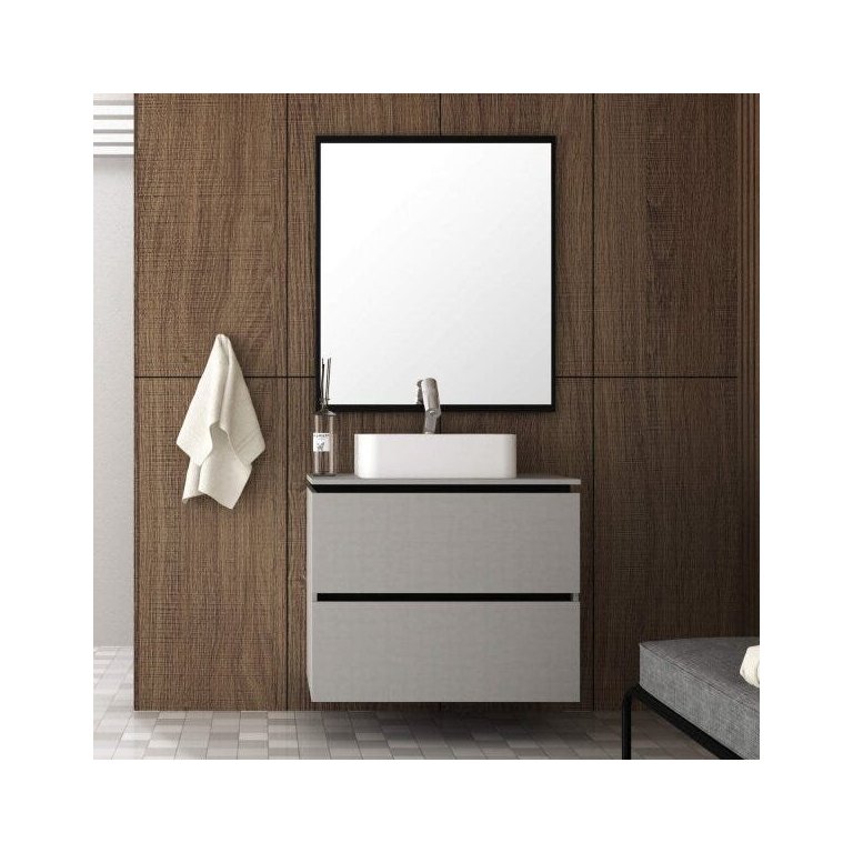 Conjunto para Banheiro com Espelheira e Gabinete com Cuba Urban Móveis Bosi