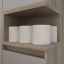 Ver mais imagens de Gabinete para Banheiro com Cuba e Armário com Espelho 100cm Malbec Móveis Bosi