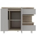 Ver imagem 2 de Gabinete para Banheiro com Cuba e Armário com Espelho 100cm Malbec Móveis Bosi