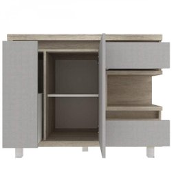 Gabinete para Banheiro com Cuba e Armário com Espelho 100cm Malbec Móveis Bosi - 2