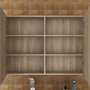 Ver imagem 4 de Gabinete para Banheiro com Cuba e Armário com Espelho 100cm Malbec Móveis Bosi