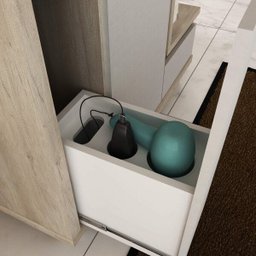 Gabinete para Banheiro com Cuba e Armário com Espelho 100cm Malbec Móveis Bosi - 6
