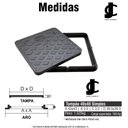 Ver imagem 3 de Kit 2 Tampa 40x40 Pvc para Gordura Esgoto Elétrica Simples