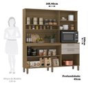 Ver imagem 2 de Cozinha Compacta 165,40cm 7 Portas e 2 Gavetas com Tampo 353 Luciane Móveis