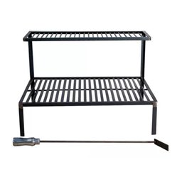 Grelha Rústica em Aço Carbono para Alvenaria Atiçador de Fogo 60cm - 2