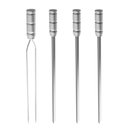Ver imagem 1 de Kit de 4 Espetos em Aço Inox 1 Duplo + 3 Simples Qualinox