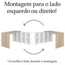 Ver mais imagens de Escrivaninha Mesa Escritorio 8 Nichos Ne6 Carvalho Branco Arty