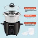 Ver imagem 4 de Elite Gourmet Panela Elétrica de Arroz 10 Xícaras com Panela de Aço Inox (preto)