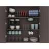 Kit Organizador Armário Cozinha Xícara Prato Panela DiCarlo 7 und. Preto - 1