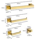 Ver imagem 7 de Kit Acessorios Banheiro Dourado Escovado Elegante Parafuso