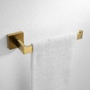 Ver imagem 3 de Kit Acessorios Banheiro Dourado Escovado Elegante Parafuso