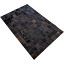 Ver imagem 2 de Tapete de couro marrom café 1,00x1,50 sem borda pç 10x10cm