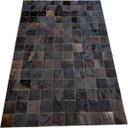 Ver imagem 1 de Tapete de couro marrom café 1,00x1,50 sem borda pç 10x10cm