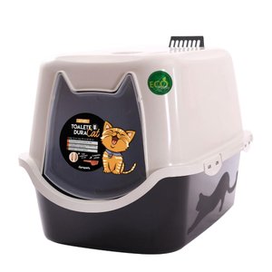 Banheiro Para Gato Toalete Sanitário Wc Duracats Preto