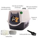 Ver imagem 3 de Banheiro Para Gato Toalete Sanitário Wc Duracats Preto