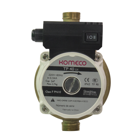 Mini Bomba Pressurizadora de Água Komeco Tp40 G4 Bronze 220v
