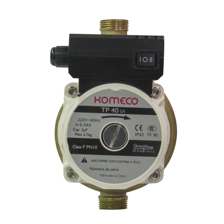 Mini Bomba Pressurizadora de Água Komeco Tp40 G4 Bronze 220v