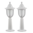 Ver imagem 1 de 2 Balizadores Moderno Branco para Jardim e Muro Lente Fosca Injetado Termoplástico Dital
