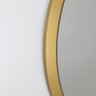 Espelho Redondo de Parede Estilo Minimalista 33 Cm - Moema - Dourado - 6
