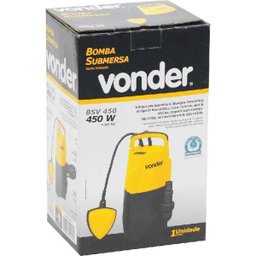 BOMBA DE ÁGUA SUBMERSA 450W VONDER BSV450 7000 LITROS/H 220V - 2