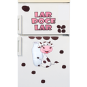 Ver imagem 1 de Adesivo de Geladeira Decoração Cozinha Vaquinha Lar Doce Lar