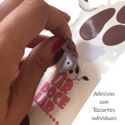 Adesivo de Geladeira Decoração Cozinha Vaquinha Lar Doce Lar - 4