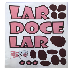 Adesivo de Geladeira Decoração Cozinha Vaquinha Lar Doce Lar - 5
