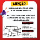 Ver imagem 2 de Capa Sofá Retrátil 2 Lugares 1,70m X 1,10m Elasticada 100% Poliéster Azul