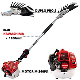Derriçadeira de Café com Motor Kawashima Plus Gasolina Haste 110cm e Kit Derriçador Nakashi - 2