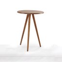 Ver imagem 1 de Mesa de Apoio Grande Tripé Pé Palito Hannover - Imbuia Glazer