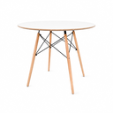 Ver mais imagens de Conjunto Mesa 110cm e 4 Cadeiras Polipropileno Eiffel; Design para Cozinha e Jantar