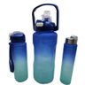 Garrafa Squeeze Kit com 3 (2, 0.75 e 0.5 litros) Frases Motivacionais Genérica Squeeze Motivacional  - 2