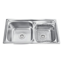 Ver imagem 4 de Kit Cuba Pia Dupla Cozinha Gourmet com Acessórios e Torneira Flexível Silicone Aço Inox Brinovar