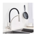 Ver mais imagens de Kit Cuba Pia Dupla Cozinha Gourmet com Acessórios e Torneira Flexível Silicone Aço Inox Brinovar