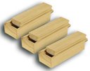 Ver imagem 1 de Conj 3 Apagadores com Depósito Porta Giz Pinus Luxo Envernizado 18x7x5,5 Cm 2816 - Souza