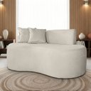 Ver imagem 1 de Sofá Orgânico 2 Lugares Curvo Feijão Design Elegante Suede