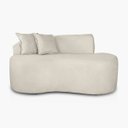 Ver imagem 4 de Sofá Orgânico 2 Lugares Curvo Feijão Design Elegante Suede