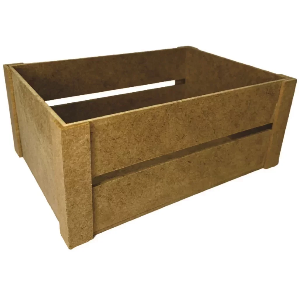 Caixotinho em Mdf Liso para Lembranças e Decorações Cru Pp - Decorss - 1
