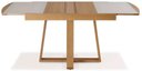 Ver imagem 1 de Mesa Malau Elastica Tampo Vidro Fendi Claro 122cm - 59720