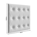 Ver imagem 4 de Bicama para Quarto Infantil com Capitonê 100% MDF Vicky Espresso Móveis Branco
