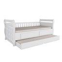 Ver imagem 2 de Bicama para Quarto Infantil com Capitonê 100% MDF Vicky Espresso Móveis Branco