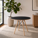 Ver imagem 3 de Conjunto de Mesa Eames 90cm com 4 Cadeiras Eames Eiffel Polipropileno para Cozinha e Sala de Jantar