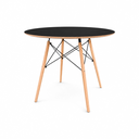 Ver imagem 5 de Conjunto de Mesa Eames 90cm com 4 Cadeiras Eames Eiffel Polipropileno para Cozinha e Sala de Jantar