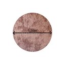 Ver imagem 3 de Tapete Redondo 1,20m Quarto Sala Escritório Pelo Macio.:nude