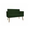 Namoradeira Decortiva Capitonê Suede Verde - 2