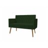 Namoradeira Decortiva Capitonê Suede Verde - 3